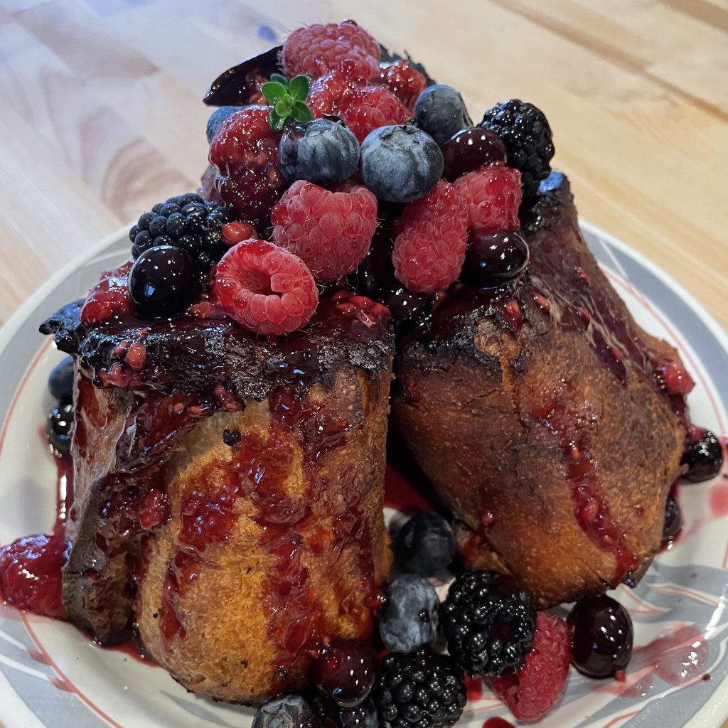 Pain Per Due, a Cajun French Toast, recipe by Aunt Mary's Cafe